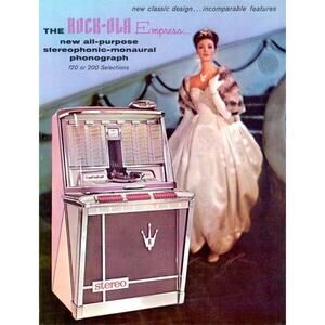 RockOla Empress 1496 1497 Jukebox FLYER 1962 Unused Original Phonograph Brochure